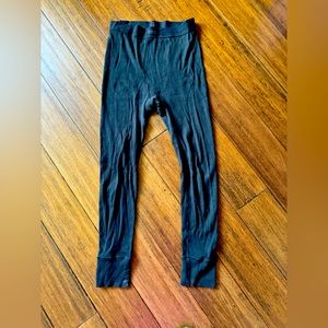 SKIMS cotton rib thermal legging- color soot- size L
